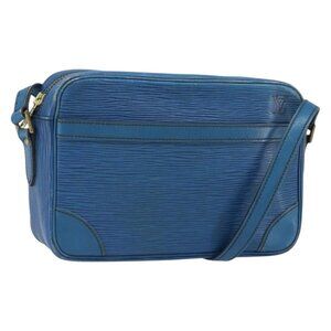 Authentic LOUIS VUITTON Epi Trocadero 23 Shoulder Bag Blue M52305 LV